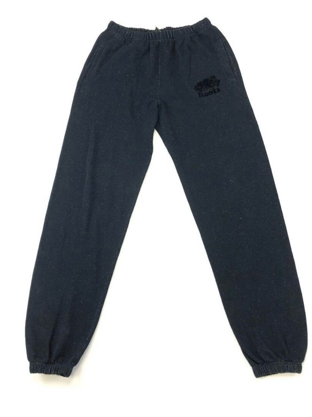 Roots black peppered genderless jogger sweatpants XXS - Picture 10 of 10